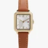 24-mm-Lederarmband-Damenuhr