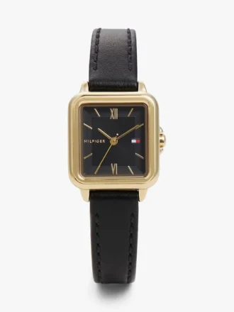 24-mm-Lederarmband-Damenuhr