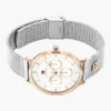 36-mm-Mesh-Uhr mit Monogramm-Akzent 36-mm-Mesh-Uhr mit Monogramm-Akzent