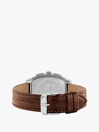 36-mm-Multifunktionsuhr mit Lederarmband
