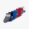 7er-Pack gestreifte und einfarbige Socken für Babys