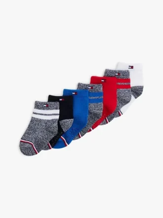 7er-Pack gestreifte und einfarbige Socken für Babys