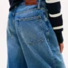 Allover Crest Mid-Rise Barrel Jeans Allover Crest Mid-Rise Barrel Jeans