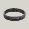 Armband aus Edelstahl mit Flaggenstreifen Armband aus Edelstahl mit Flaggenstreifen