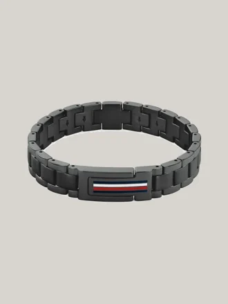 Armband aus Edelstahl mit Flaggenstreifen