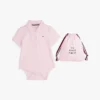 Babys-Polo-Strampler und Geschenktüte Babys-Polo-Strampler und Geschenktüte