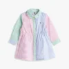 Babys-Stretch-Shirtkleid mit gemischten Streifen Babys-Stretch-Shirtkleid mit gemischten Streifen