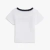 Babys-T-Shirt mit Flaggenstreifen-Logo und Ringer-Säumen Babys-T-Shirt mit Flaggenstreifen-Logo und Ringer-Säumen