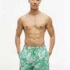 Badehose mit tropischem Print, 18 cm
