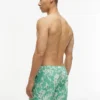 Badehose mit tropischem Print, 18 cm
