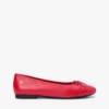 Ballet-Ballerinas aus glattem Leder Ballet-Ballerinas aus glattem Leder