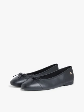 Ballet-Ballerinas aus glattem Leder