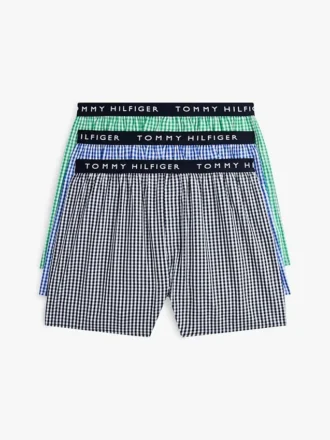 Bedruckte gewebte Boxershorts, 3er-Pack