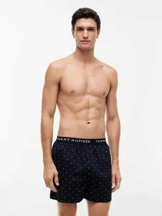 Bedruckte gewebte Boxershorts, 3er-Pack