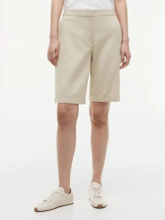 Bermudashorts aus Leinenmischung (28 cm)