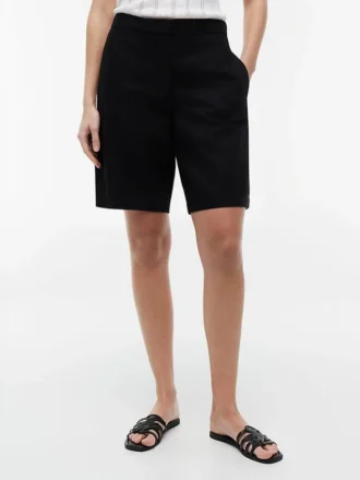Bermudashorts aus Leinenmischung (28 cm)