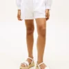 Bestickte Shorts mit Lochstickerei für Kinder
