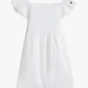 Besticktes Babys-Kleid-Set mit Lochstickerei Besticktes Babys-Kleid-Set mit Lochstickerei