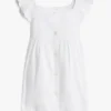 Besticktes Babys-Kleid-Set mit Lochstickerei Besticktes Babys-Kleid-Set mit Lochstickerei