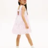 Besticktes Eyelet-Kleid mit Schleife für Kinder