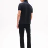 Besticktes Polohemd mit Streifen in Regular Fit