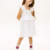 Besticktes Rüschenkleid für Kinder
