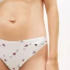 Bikini-Slip aus Jersey mit Blumenprint