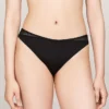 Bikini-Slip aus Strick mit Spitze