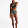 Bikini-Slip aus Strick mit Spitze