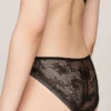 Bikini-Slip aus Strick mit Spitze