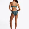 Bikini-Slip aus Strick mit Spitze