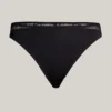 Bikini-Slip aus Strick mit Spitze