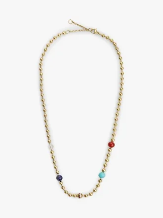 Boho-Halskette mit bunten Perlen