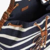 Bucket Bag mit Schriftzug-Monogramm und bretonischen Streifen Bucket Bag mit Schriftzug-Monogramm und bretonischen Streifen