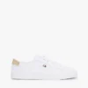 Canvas-Sneaker mit Metallic-Ferse