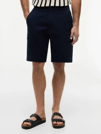 Cargo-Shorts aus Stretch-Twill mit lockerer Passform