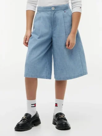 Chambray-Bermudashorts für Kinder