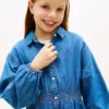 Chambray-Hemdkleid für Kinder