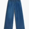 Chambray-Hose mit weitem Bein für Kinder