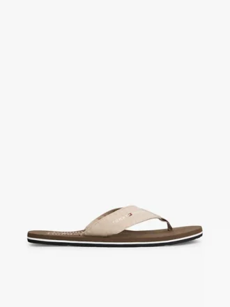 Chambray-Leinen-Flip-Flops