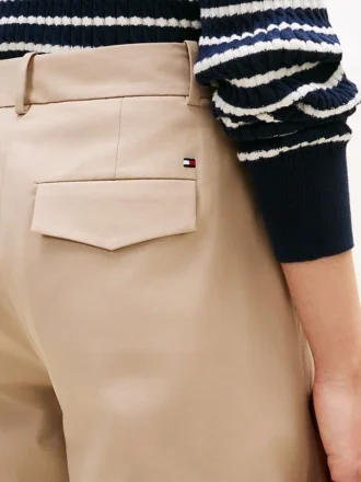 Chino mit Plissee aus Twill