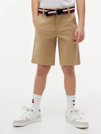 Chino-Shorts mit Gürtel für Kinder