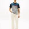Colorblock Flag Stripe Logo T-Shirt