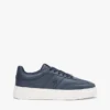 Court-Sneaker aus genarbtem Leder Court-Sneaker aus genarbtem Leder
