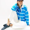 Court-Sneaker aus genarbtem Leder Court-Sneaker aus genarbtem Leder