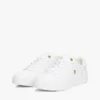 Court-Sneaker aus Leder mit Metallic-Akzenten