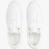 Court-Sneaker aus Leder mit Metallic-Akzenten