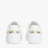 Court-Sneaker aus Leder mit Metallic-Akzenten