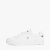 Court-Sneaker aus Leder mit Metallic-Akzenten