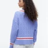 Cricket-Pullover mit Zopfmuster Cricket-Pullover mit Zopfmuster